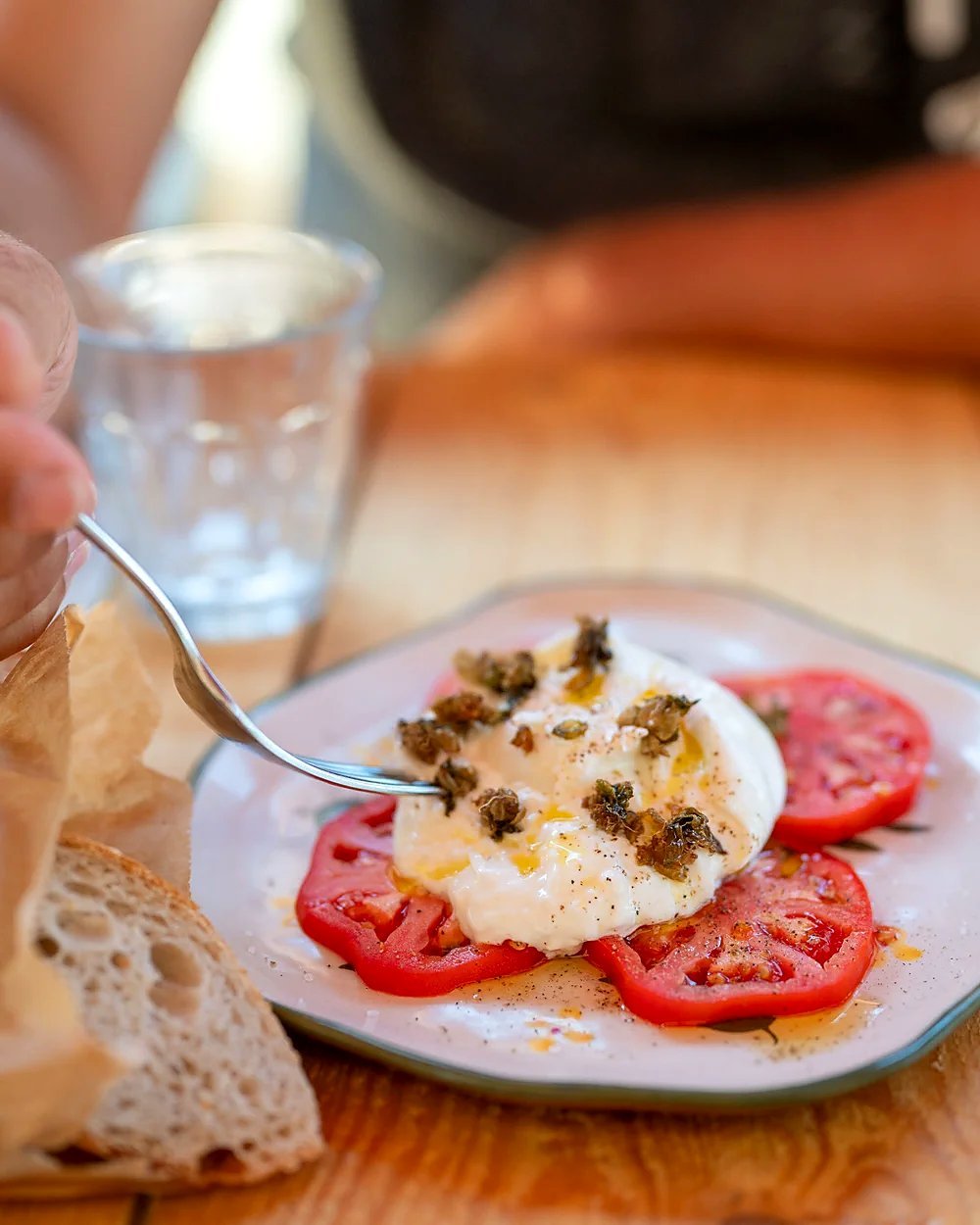 Tomate, burrata et réduction balsamique